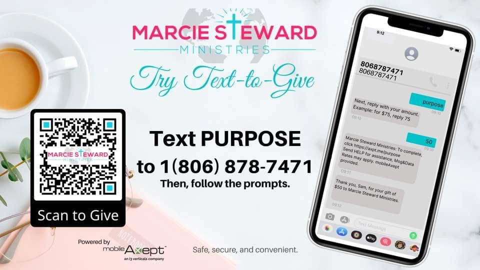 Text-to-Give marciestewardministries